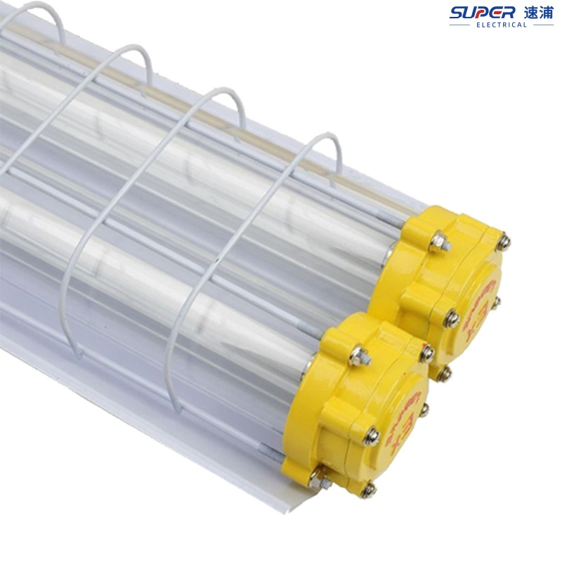 Lámpara fluorescente a prueba de explosiones de tubo LED de aluminio fundido a presión, resistente al agua y de alta resistencia industrial IP66
