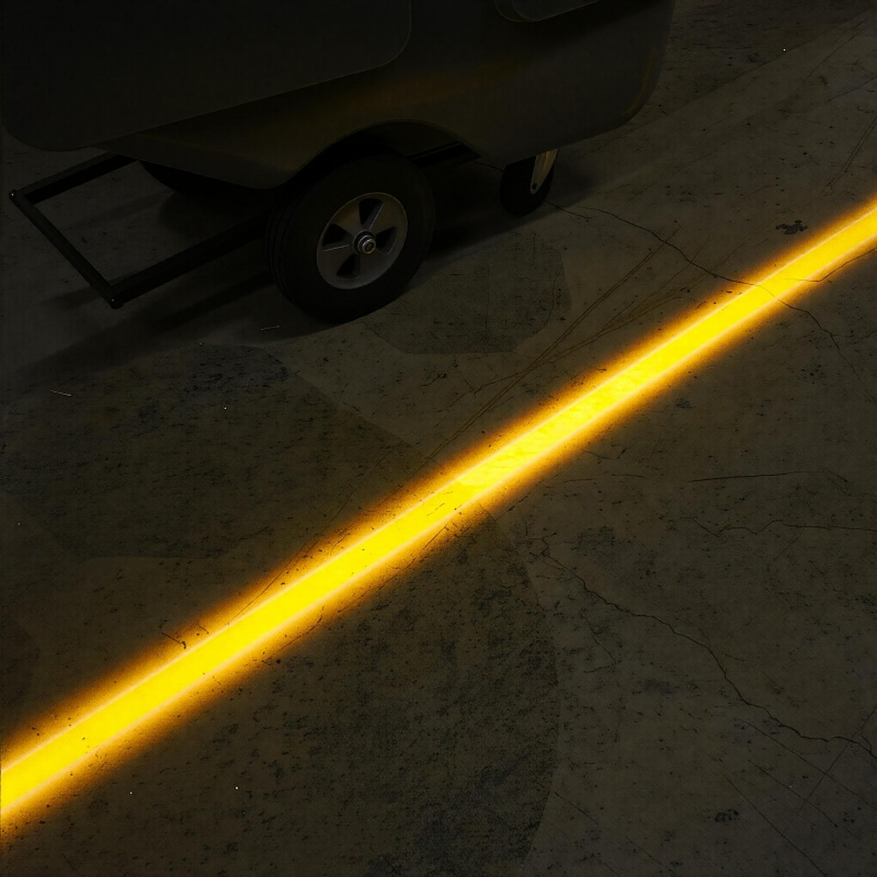 Marcador de Zona de Despeje de Equipos Pesados Proyector de Luz LED de Línea Virtual para Barrera de Seguridad Visual de Maquinaria Industrial