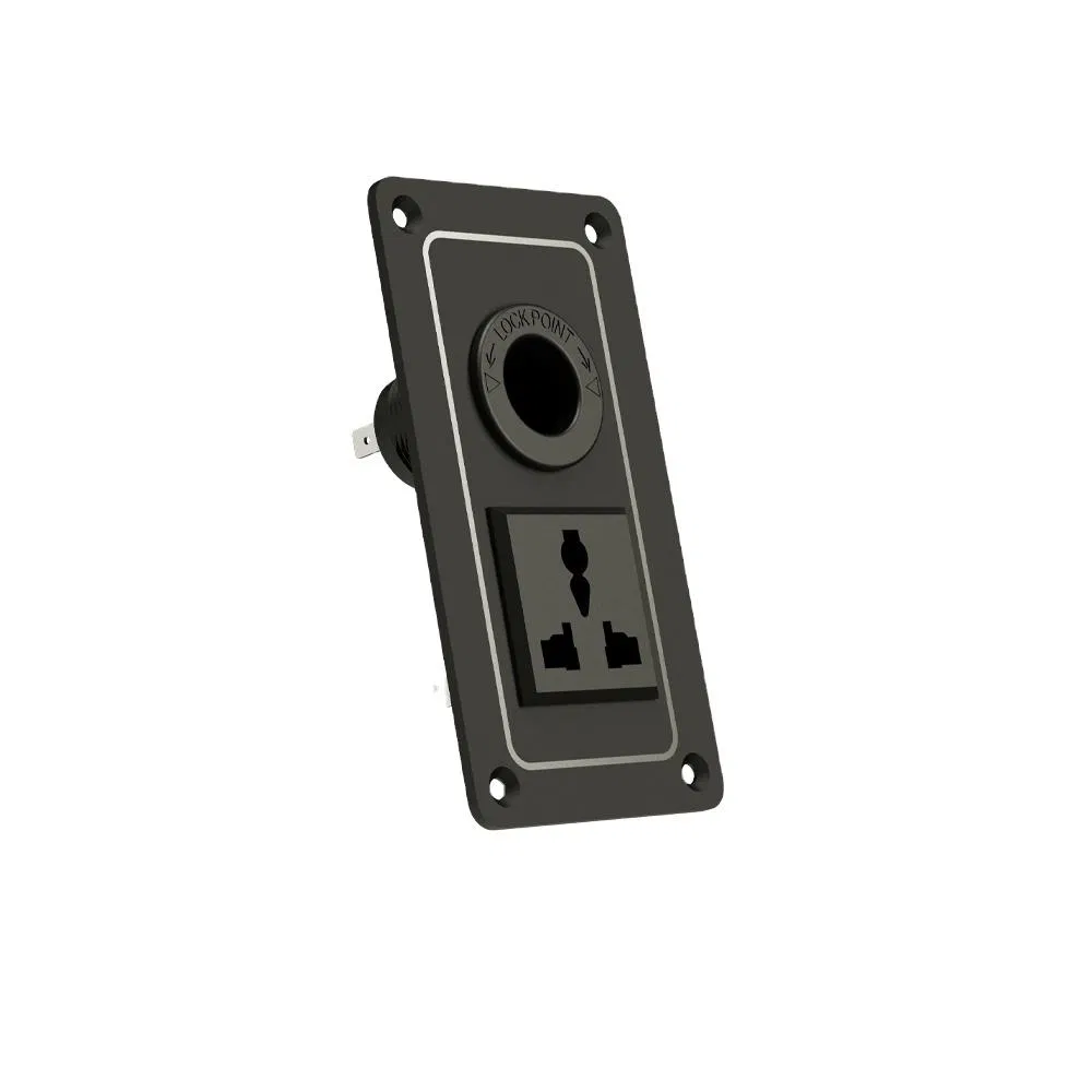8 Panel de interruptores LED de gang con cargador USB dual y voltímetro