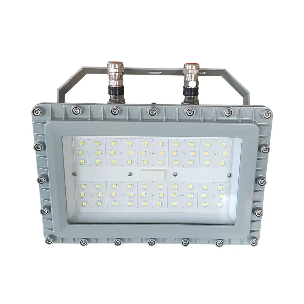 Lámparas de iluminación LED de alta bahía a prueba de explosiones para taller de química y plataforma marina offshore con certificado Atex