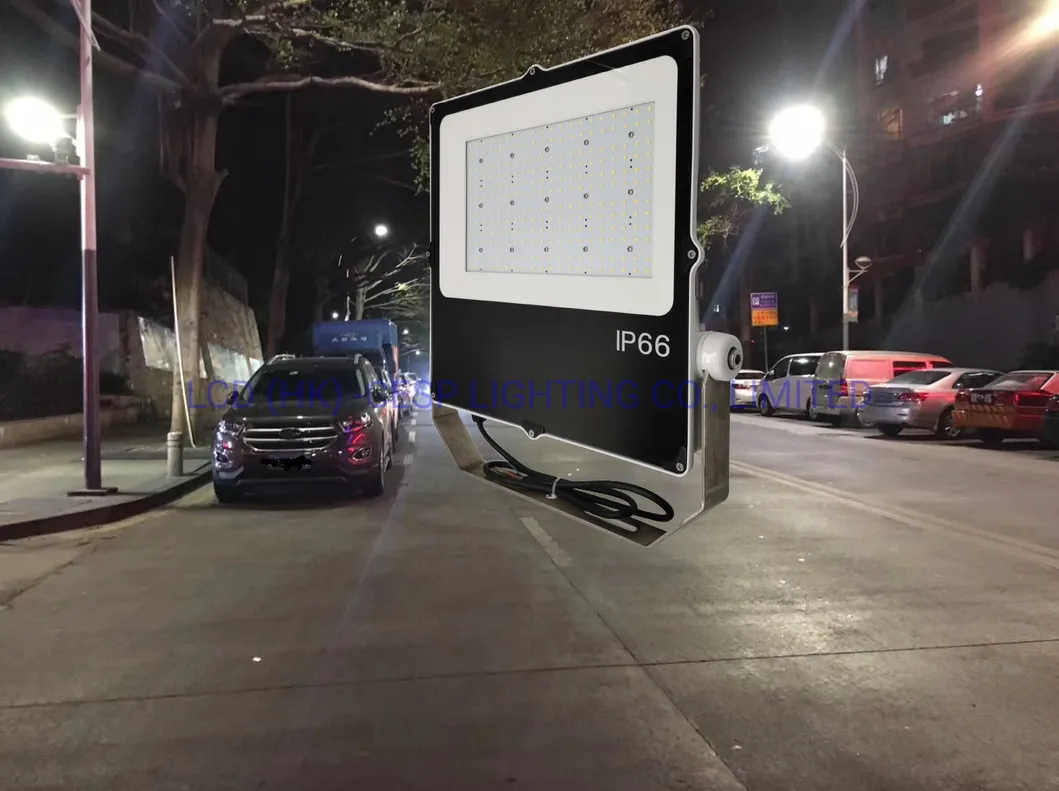 Luz de inundación LED de aleación de aluminio ADC12 luminaria de fundición a presión 200W luces de proyector para iluminación de edificios, focos solares con fabricación de controlador MW en China