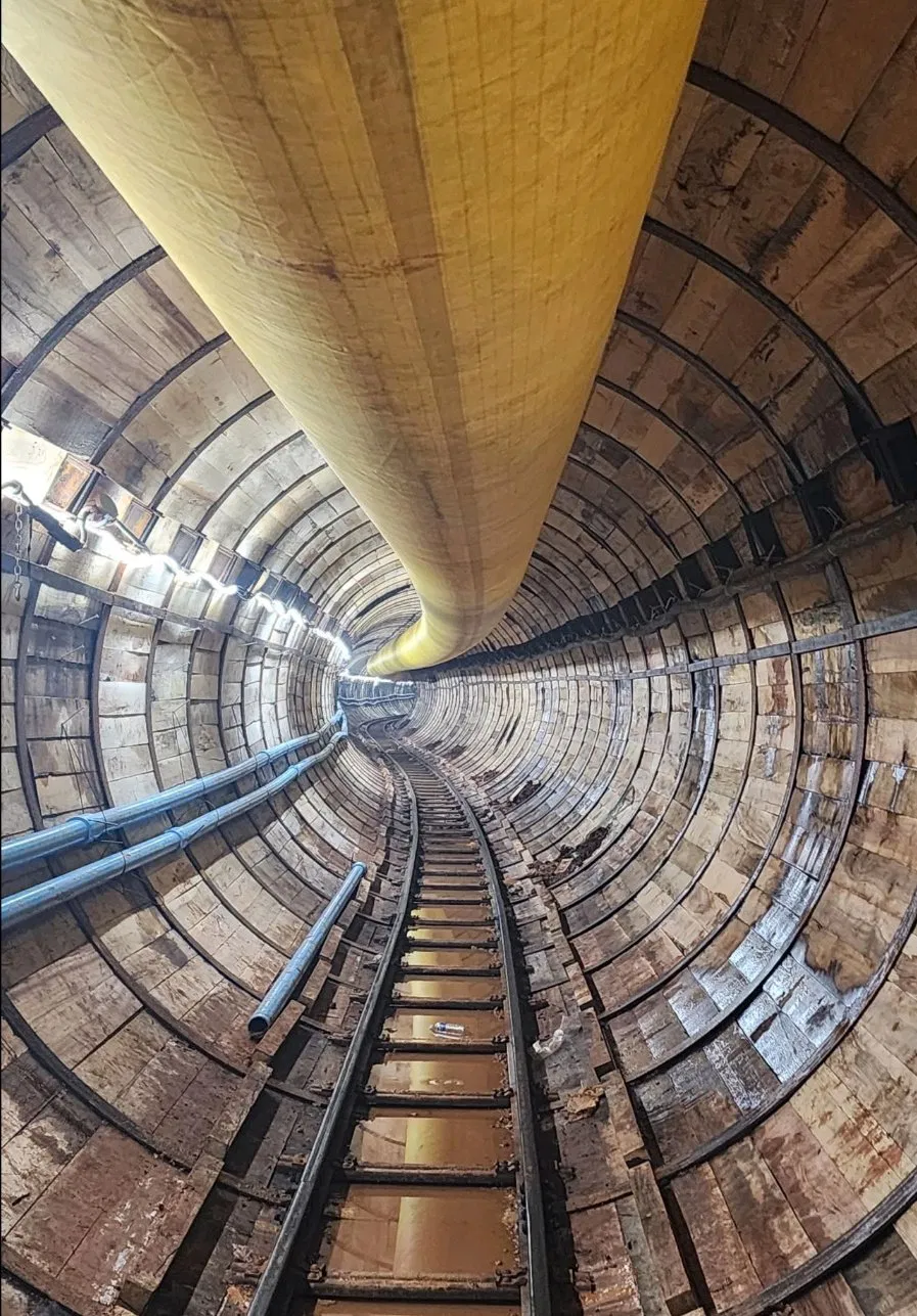 Construcción de Worklight Iluminación Industrial de Túneles 25m 50m Luz LED Portátil en Tira