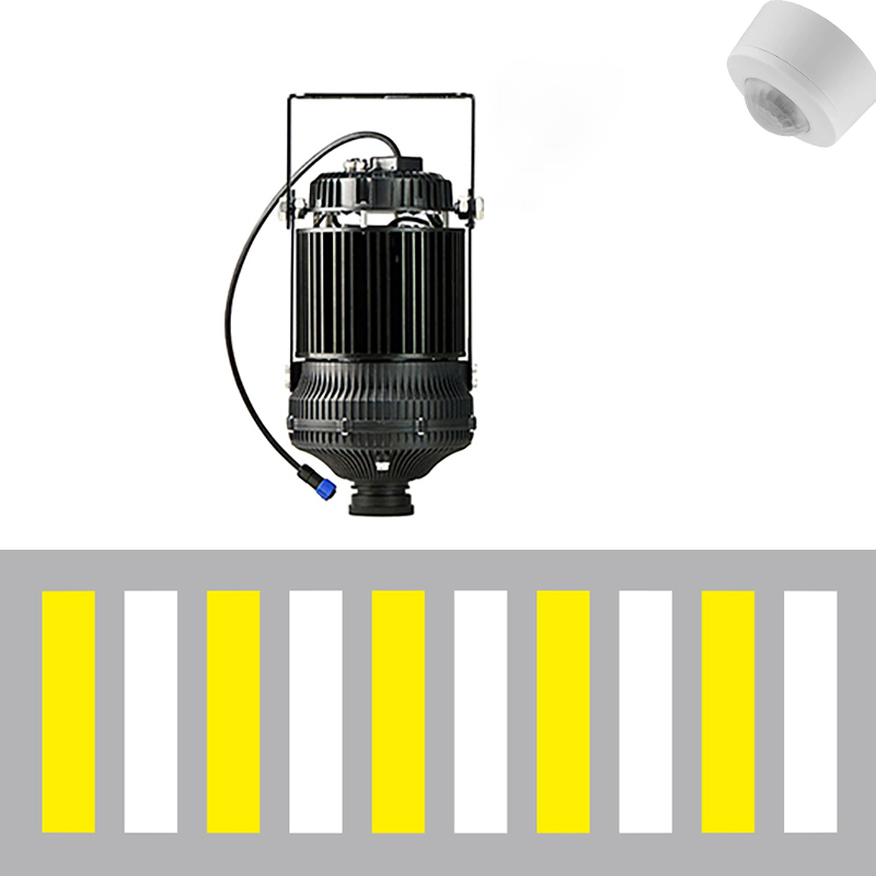 Proyector de Señal Virtual Industrial LED 220W con Control de Sensor y Cambio Automático de Proyección