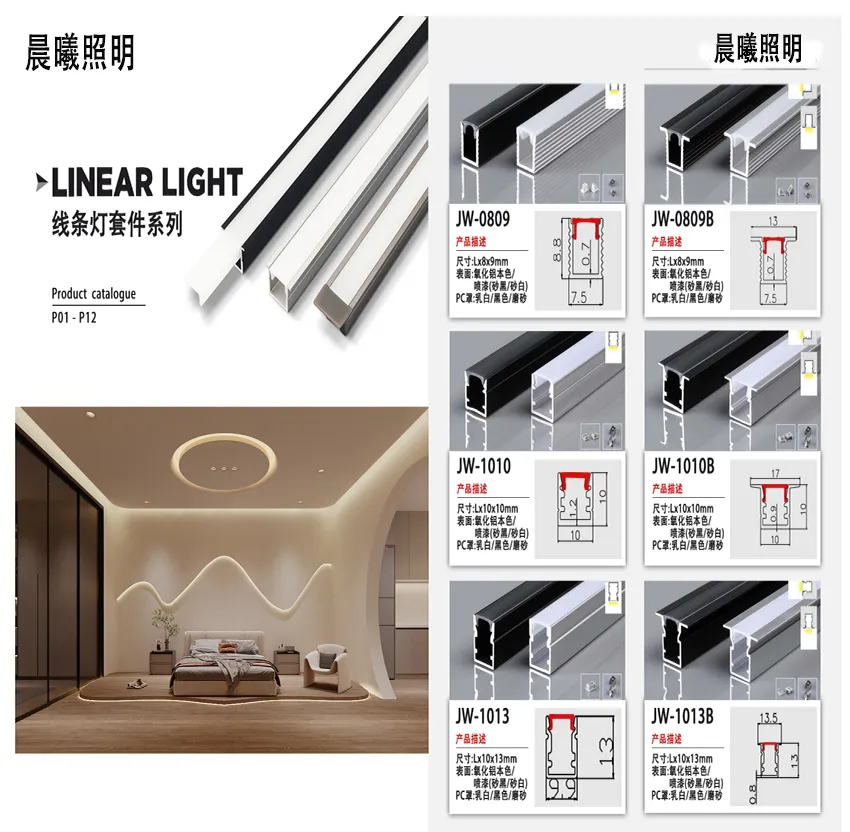 Iluminación lineal LED de perfil bajo de grado industrial - Alta fiabilidad para un diseño minimalista