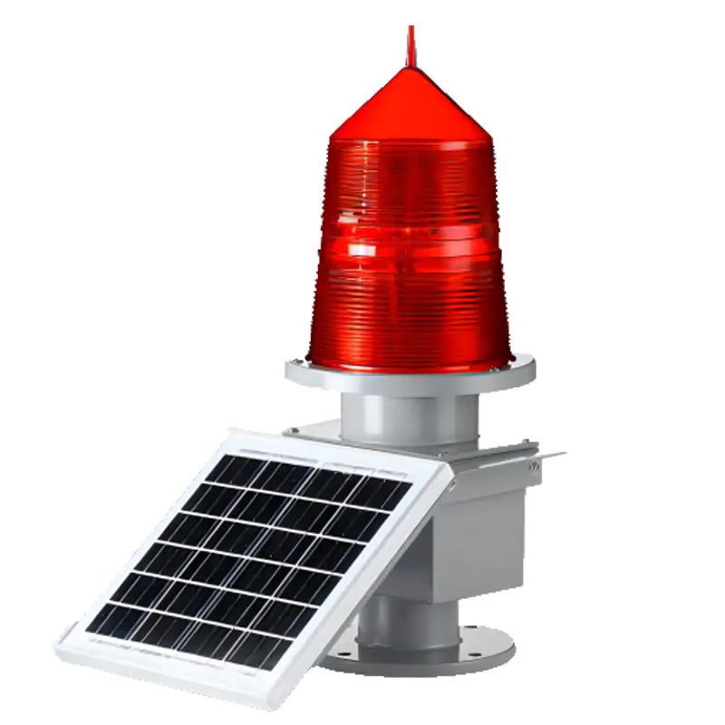 IP65 Luz de Obstrucción Solar de Grado Industrial para Grúas Torre Alta Seguridad Exterior