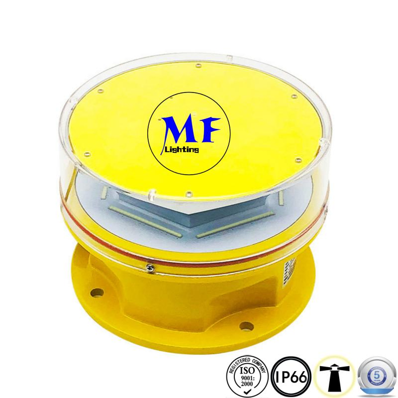 600W IP66 Luz de Obstrucción LED de Intensidad Media Tipo a L865 Luz de Obstrucción de Aeronaves Icao Faa