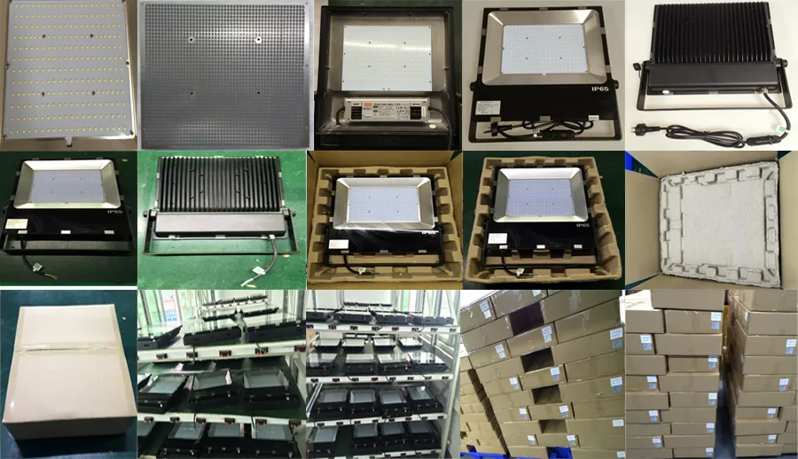 Lámpara Solar de Aluminio para Exterior Proyector de Iluminación Industrial LED Inundación