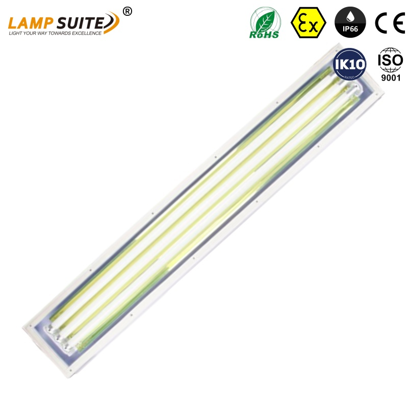 Fijaciones de iluminación fluorescente para áreas industriales peligrosas, tubo de luz LED a prueba de explosiones