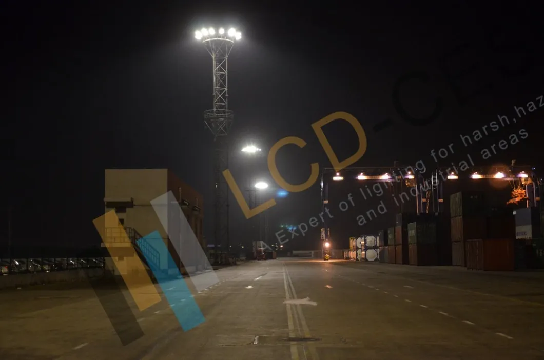 Aplicación de Foco LED en Puertos
