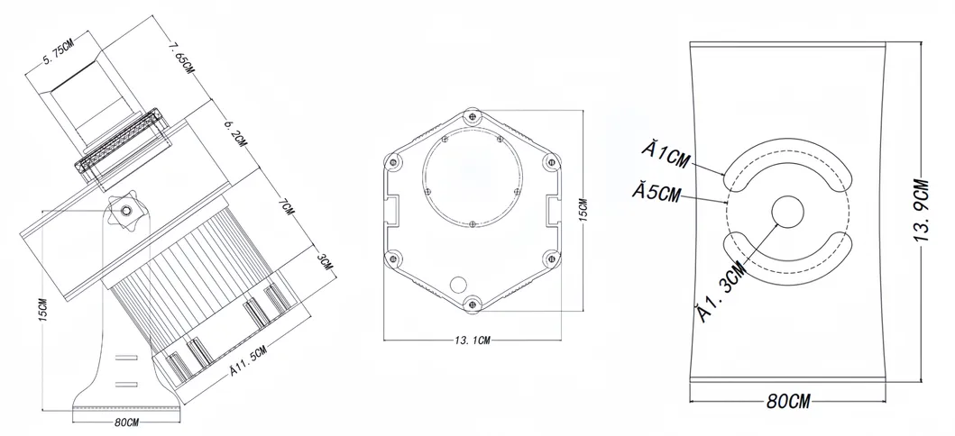 Dimensiones del proyector industrial de imagen HD