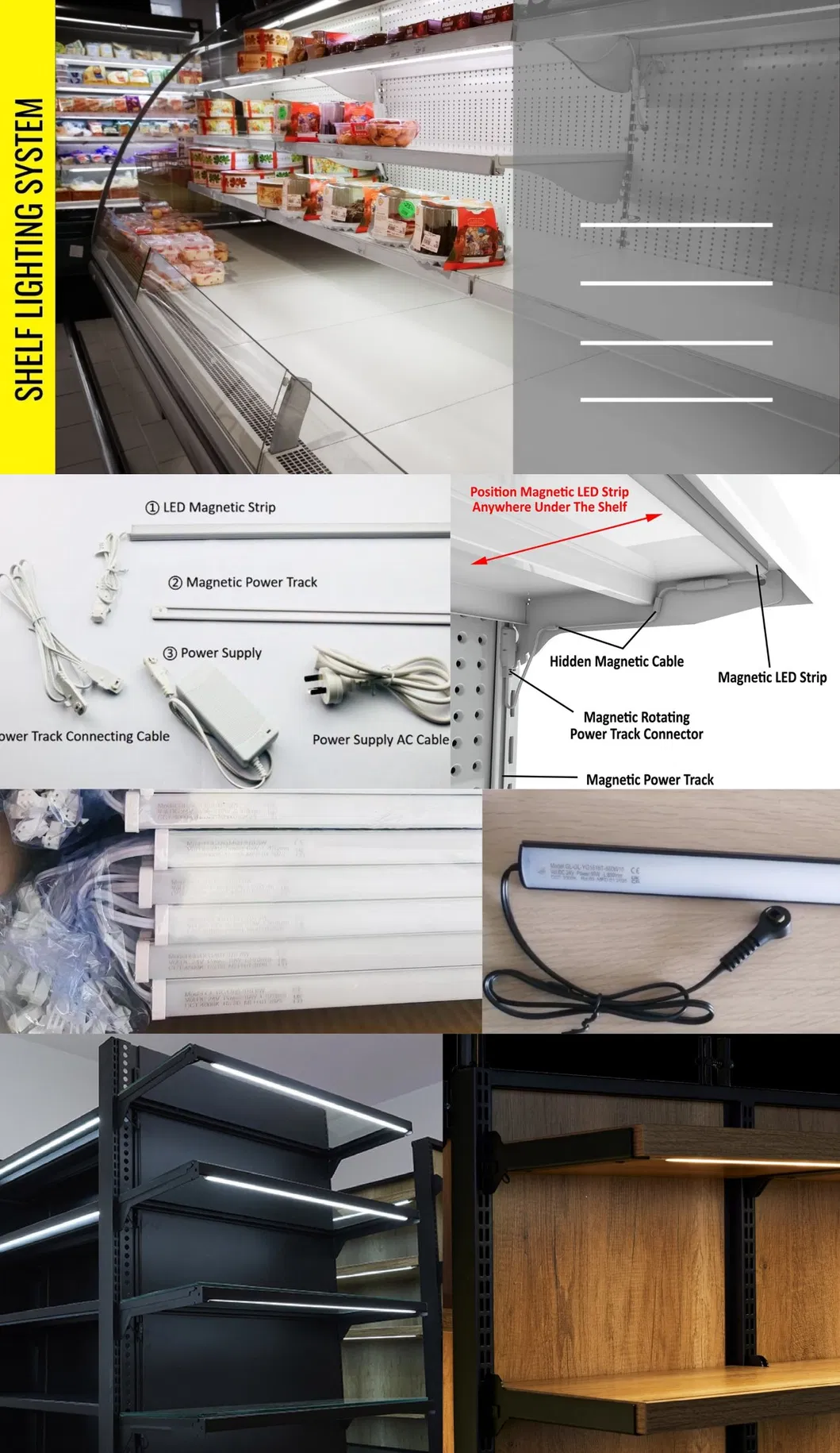 Detalles de construcción de la barra de luz rígida LED