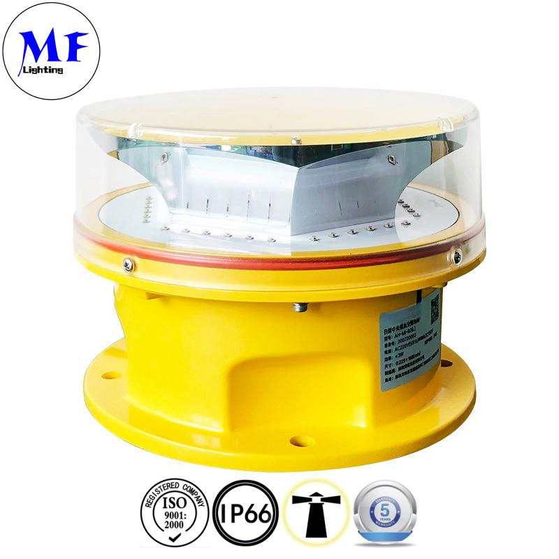 600W IP66 Luz LED Baja Alta Media Intensidad Tipo a B L865/L864 Luz de Obstrucción Blanca Icao Faa para Grúas Torre