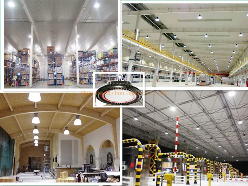 IP65 Lámpara Colgante Industrial de Canopy a Prueba de Explosiones UFO Luz de Bahía Alta para Iluminación de Almacén Taller Iluminación LED de Bahía Alta 100W 150W 200W 250W