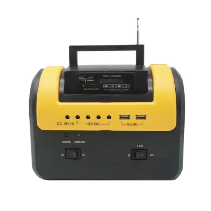 Conjunto de Iluminación Solar de Emergencia al Aire Libre 5W Panel 3 Bombillas LED 5000mAh