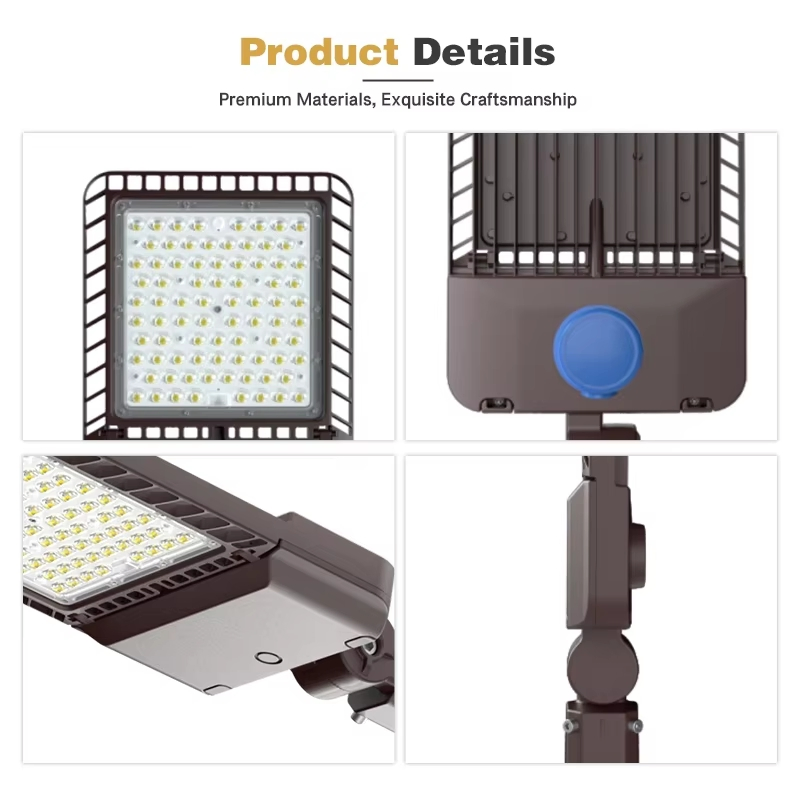 Luces de Calle LED Multifuncionales Directas de Fábrica para Exteriores IP65 Impermeables con Lentes de PC para Parques Comunitarios y Iluminación de Calles