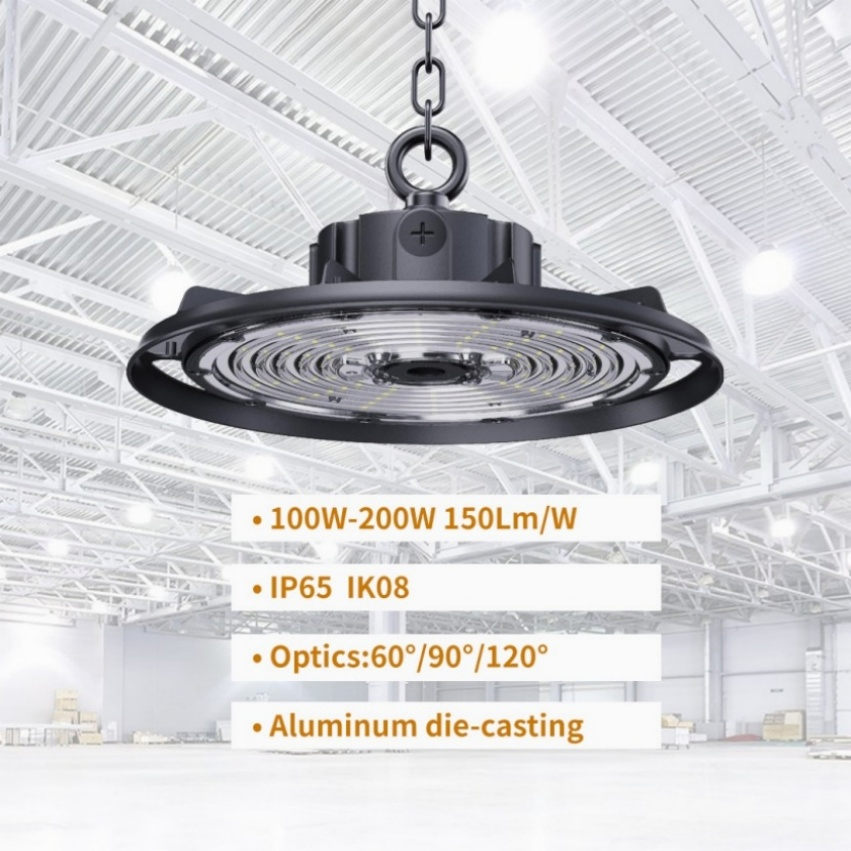 Luz de alta bahía LED lineal de aluminio práctica y en oferta para iluminación de talleres