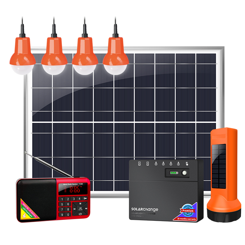 Solución de Iluminación Solar Completa con un 20W Panel Solar