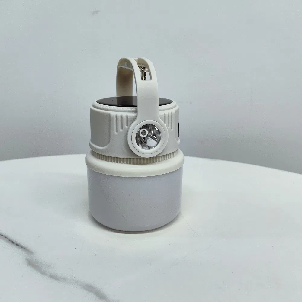 Venta caliente al por mayor de linterna en África con flashlight, luz de camping de bajo voltaje, lámpara portátil recargable de energía solar LED multifuncional