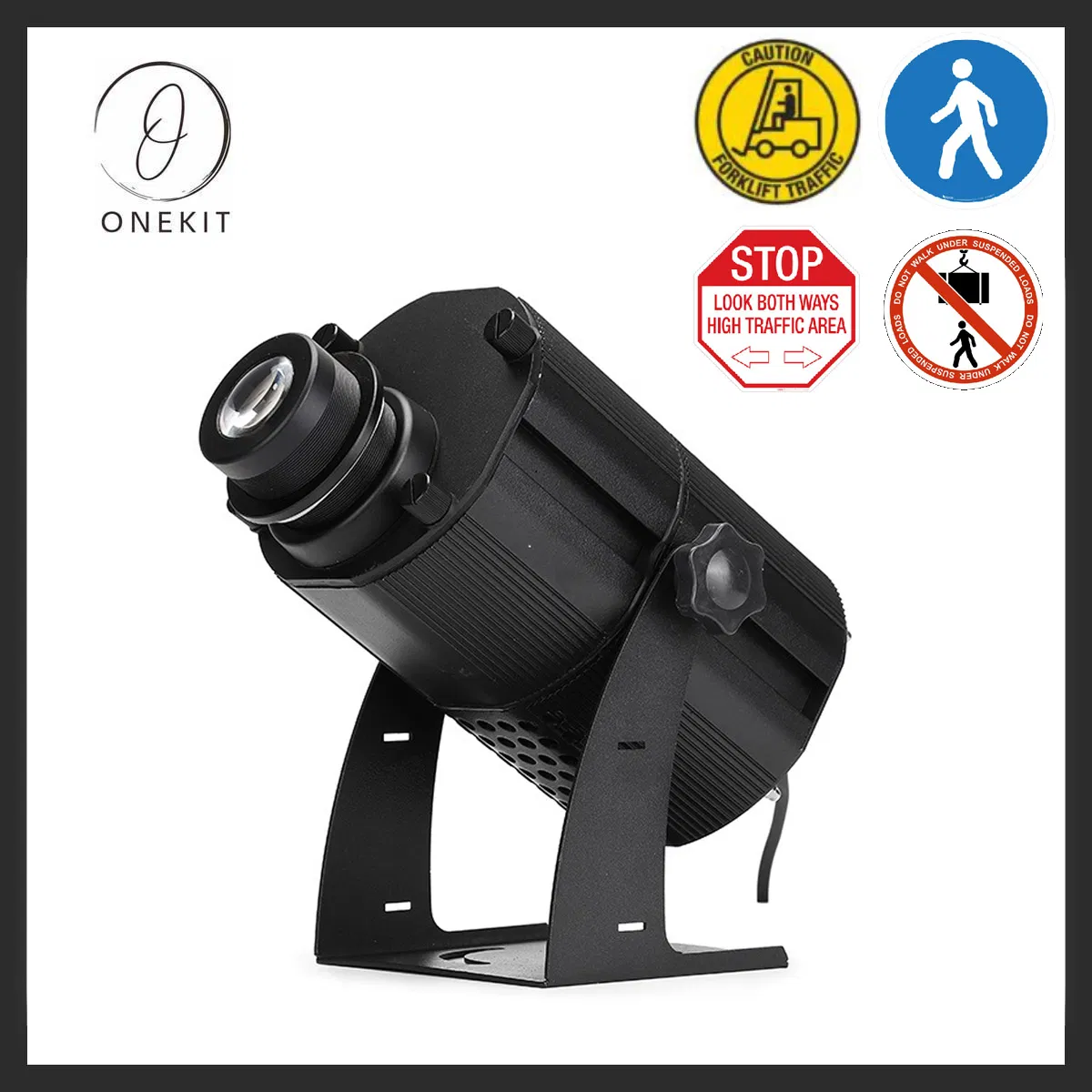 Señal de advertencia de seguridad proyector LED industrial de logotipo Gobo para almacén y taller