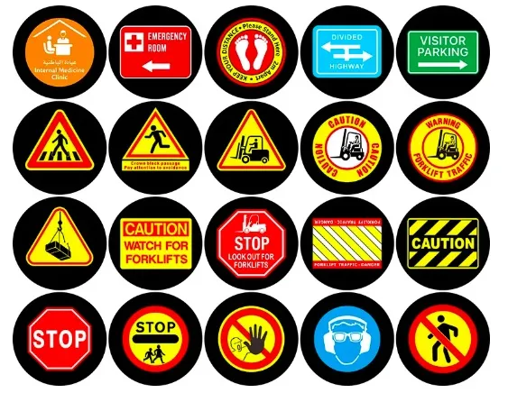 Proyector de Gobo Virtual LED para Señalización de Seguridad en Fábricas Industriales