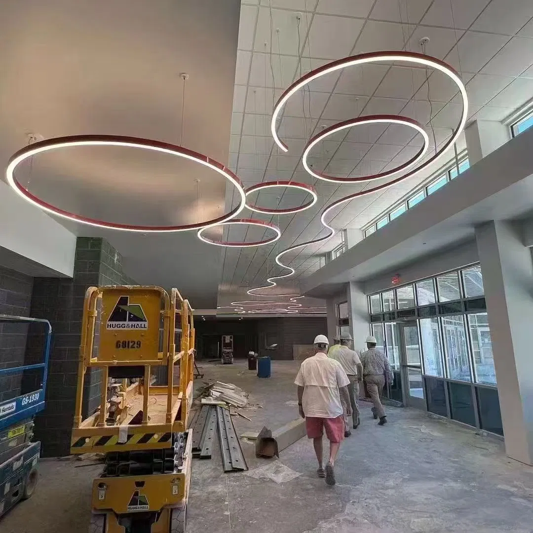 Perfiles curvos de luz LED