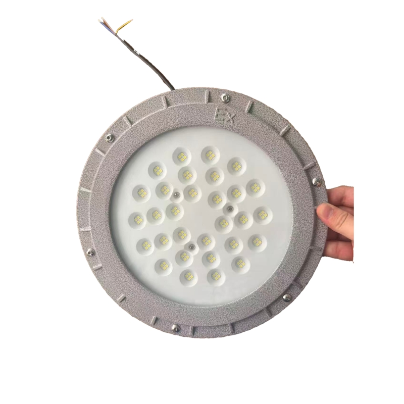 50W 100W 200W Lámparas LED de alta presión a prueba de explosiones circulares con una resistente carcasa de aleación de aluminio, son adecuadas para áreas industriales peligrosas Fj91-C-1