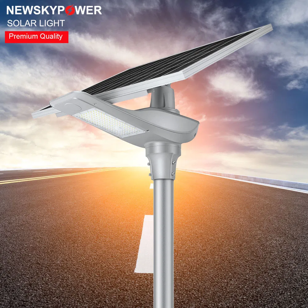 Lámpara de calle LED solar de alta resistencia semi integrada para exteriores 80W