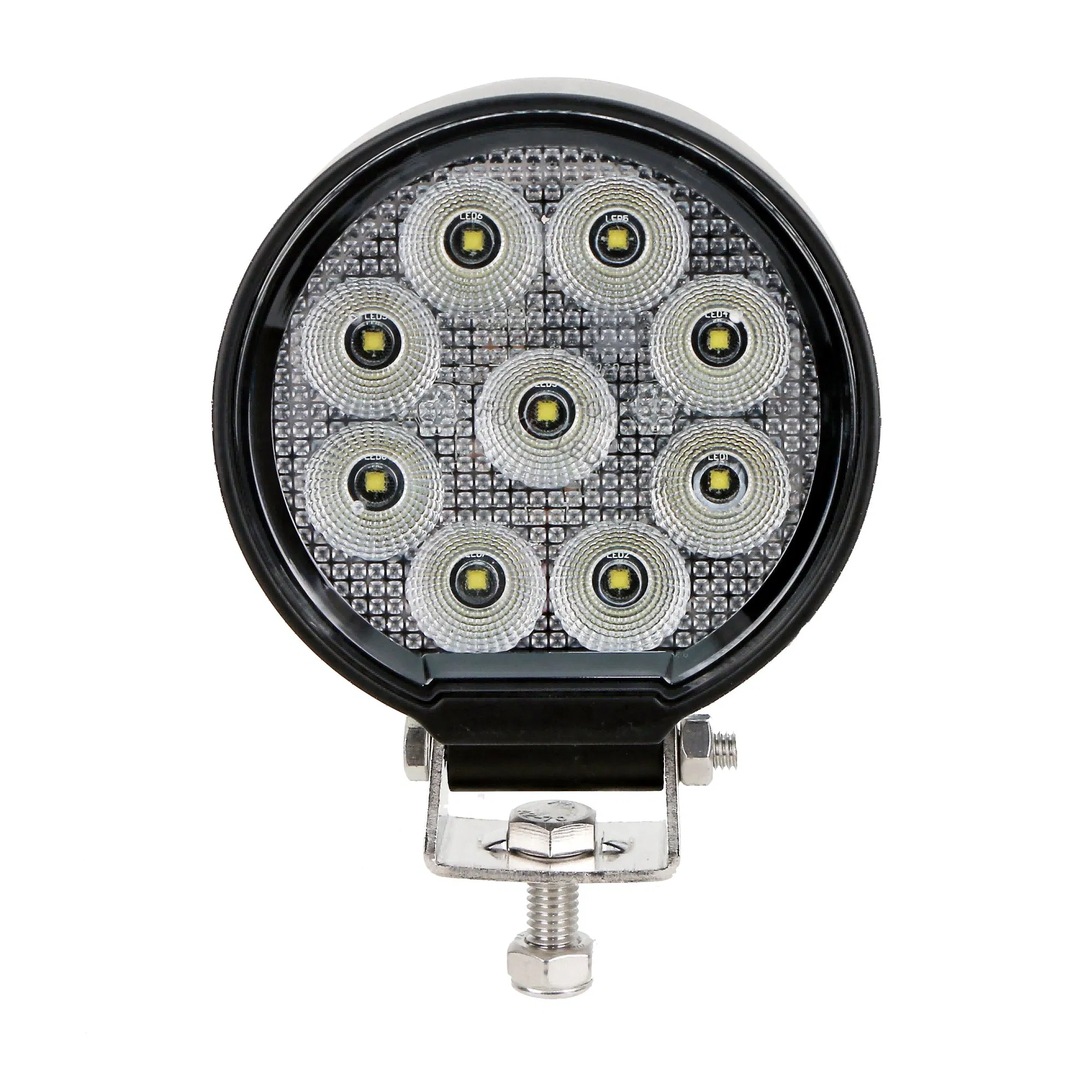 12V/24V 3.6 Pulgada 36W Lámparas de trabajo LED redondas para inundación para tractores Lámparas de trabajo LED redondas Lámparas de trabajo industriales Lámpara de trabajo automotriz para luces de alta resistencia