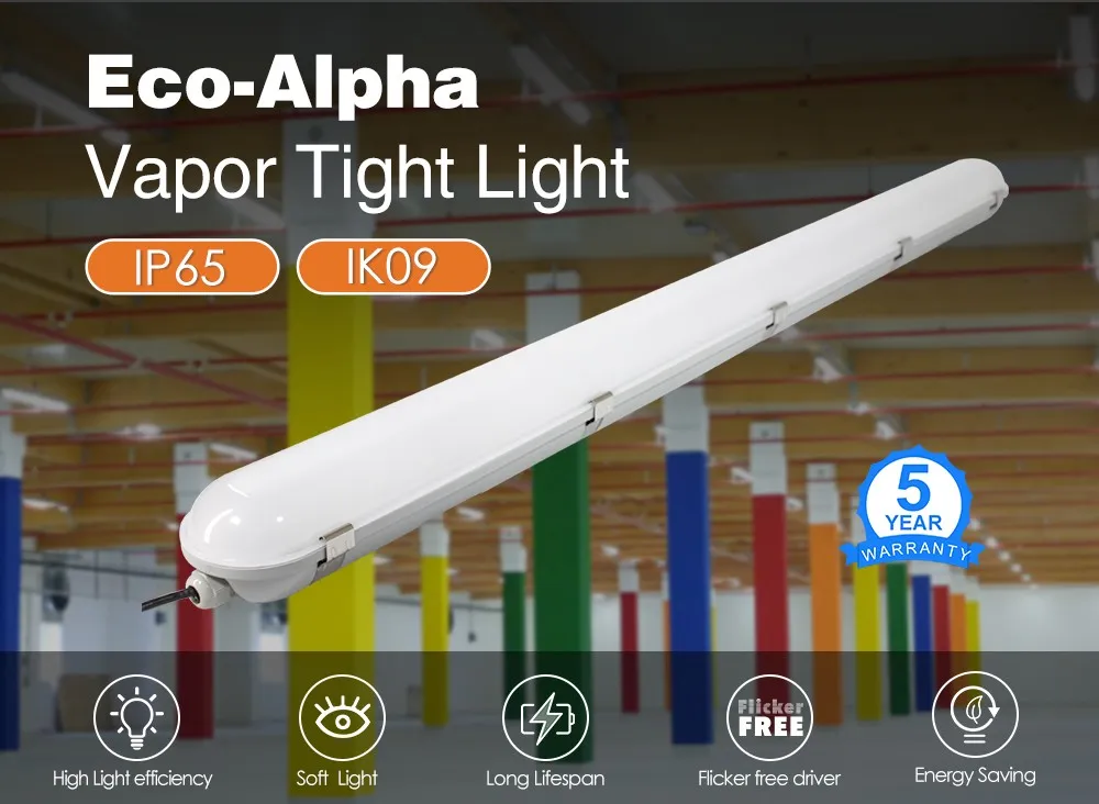Luz Tri-Prueba LED Impermeable y Duradera con Certificación CE RoHS IP65