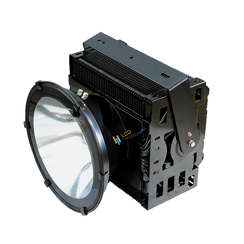 Foco LED de Alta Mastia 500W-1200W 90-305VAC IP67 Ik08 para Estadios, Arenas, Piscinas, Áreas Costeras, Aeropuertos, Clubes de Golf y Iluminación de Torres Industriales