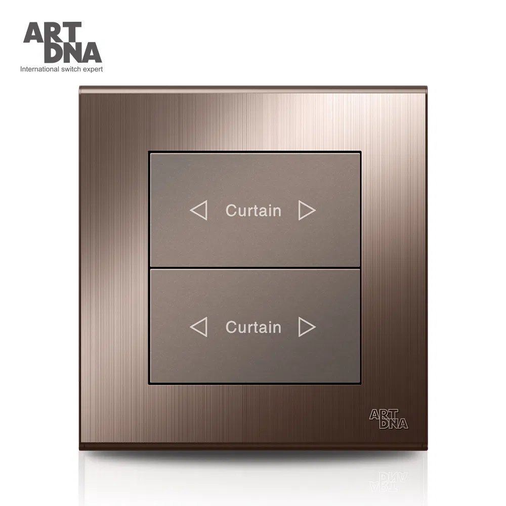 Panel de Control de Interruptor de Cortina Gang Artdna 1 Fácil de Instalar