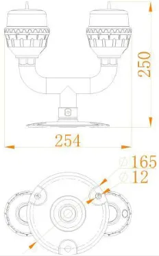 Dimensiones de la base