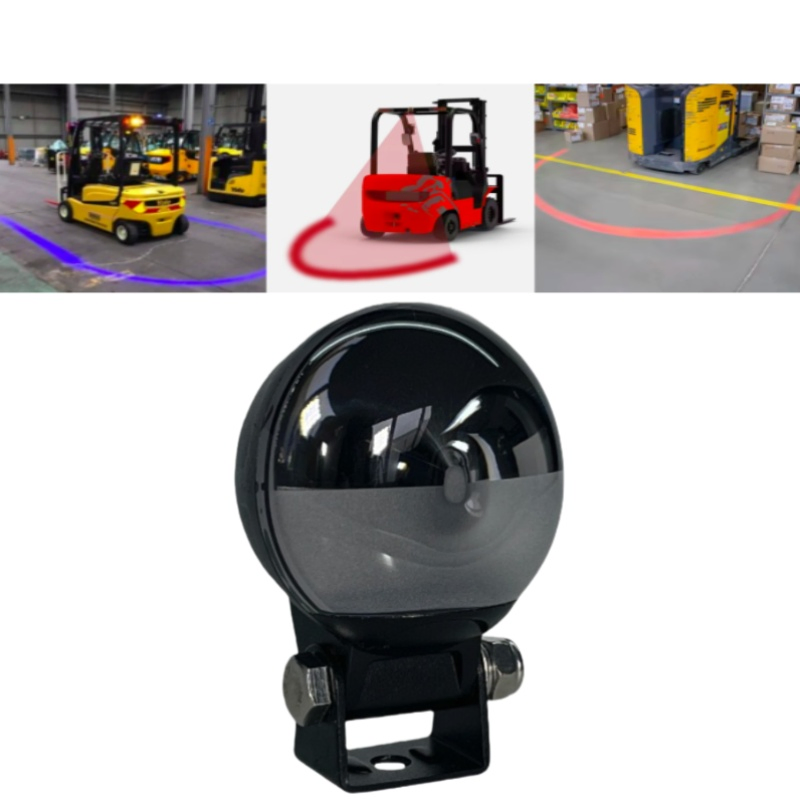Lámpara de advertencia de haz de halo LED para carretillas elevadoras en zonas industriales para la seguridad de los peatones