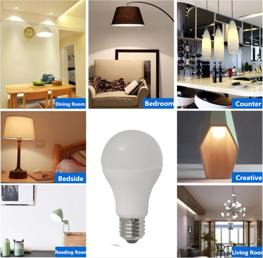 Bombilla LED E27 A60 Mejor Precio Fabricación Lámpara LED SMD de Ahorro Energético para Iluminación Interior Bombilla LED de Alta Calidad