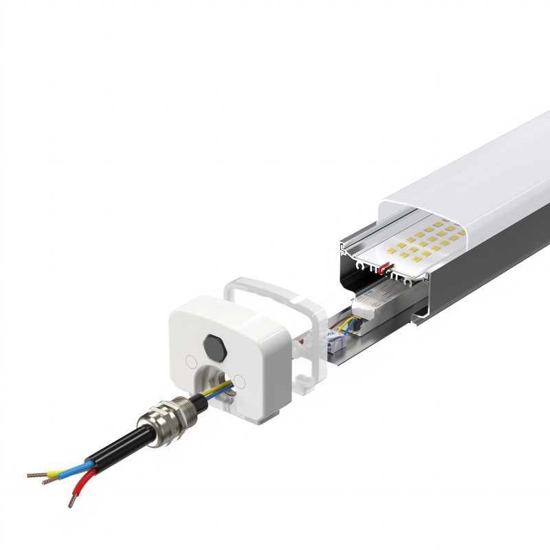 80W Luces LED a Prueba de Trios para Uso Industrial en Garajes Almacenes para Comercial