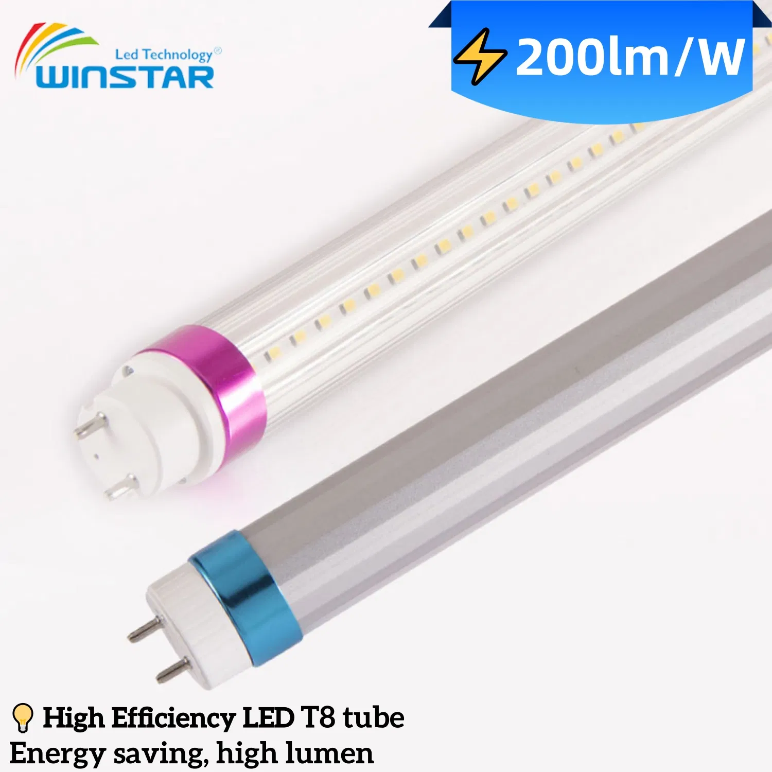 160lm/W Sin parpadeo TUV 18W 4FT LED T8 Tubo de luz para iluminación industrial T8 Tubo de luz LED 0-10V Función de atenuación Control inteligente comercial 1.5m 25W 5000K Día