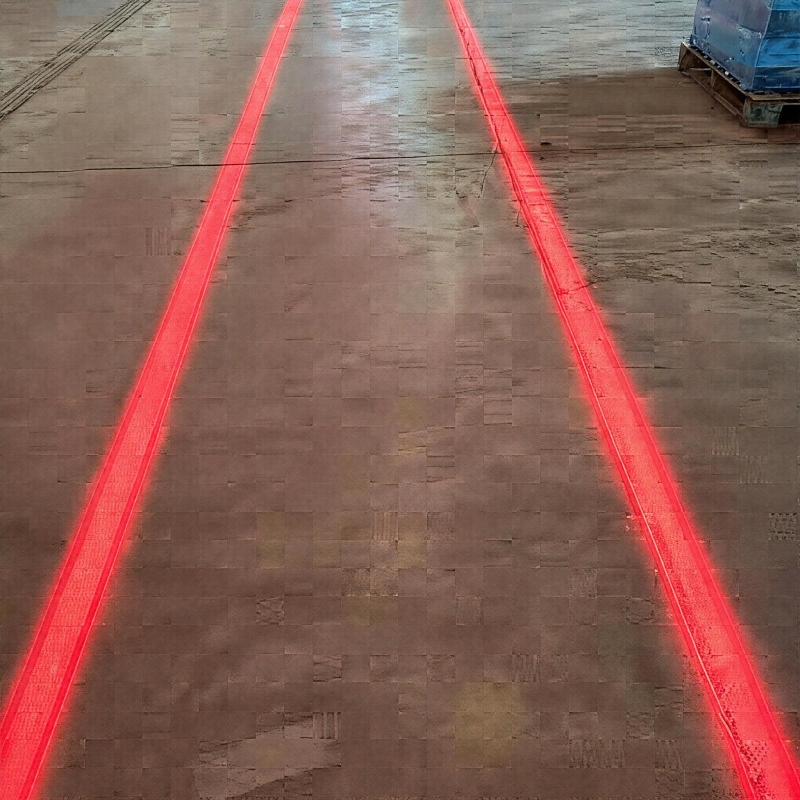 Marcador de Zona de Despeje de Equipos Pesados Proyector de Luz LED de Línea Virtual para Barrera de Seguridad Visual de Maquinaria Industrial