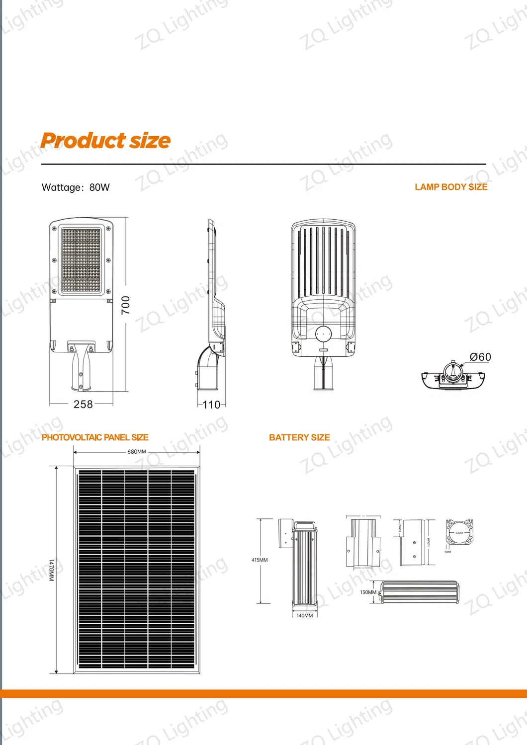 Luz LED de calle