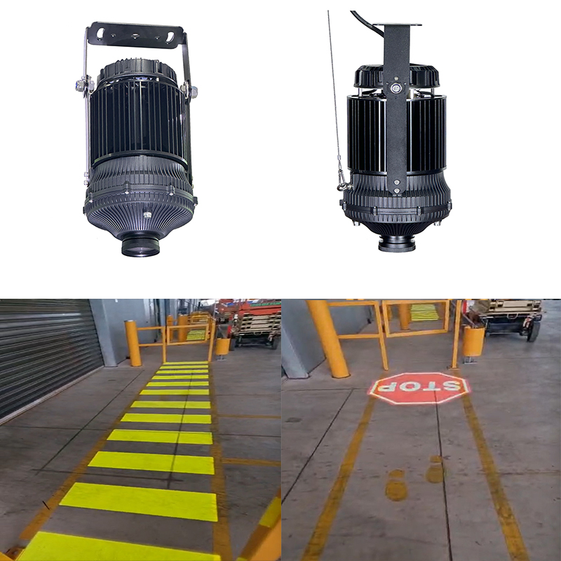 Proyector de Señal Virtual LED 220W Señal Industrial Proyección de Parada en la Acera IP65