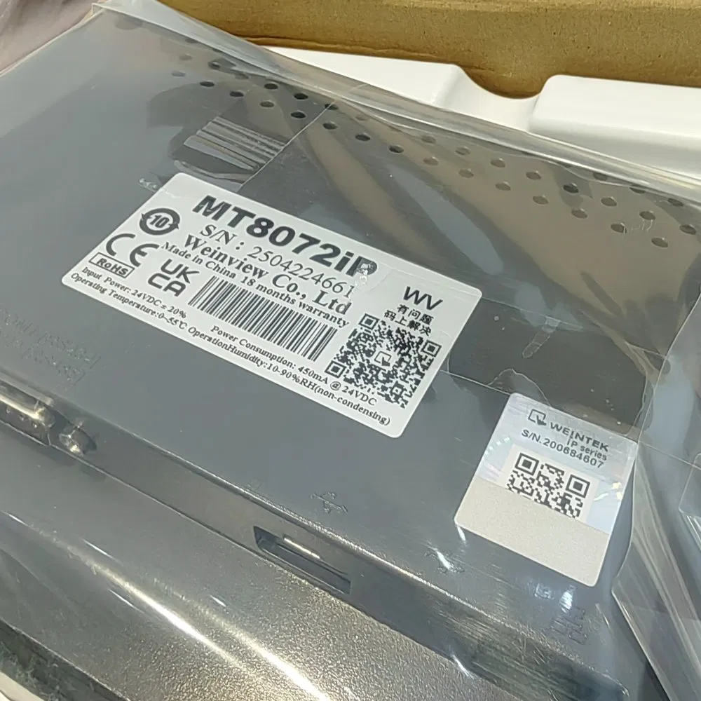 Nuevo Panel Operador HMI Weintek Mt8072IP - 7'' - LED - 16m Colores con Ethernet
