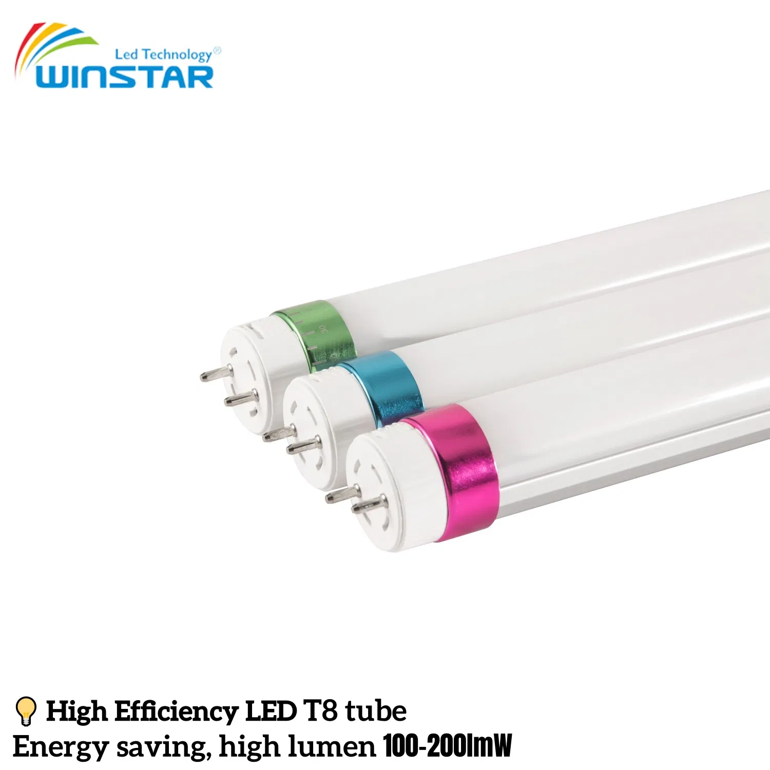 T8 Tubo LED 1.5m 25W 180lm/W 4500lm PF>0.95 6000K Blanco Frío PC+Alu Disipación de Calor Patentada Iluminación LED Fabricación Industrial Certificado TUV 5 Años Europa