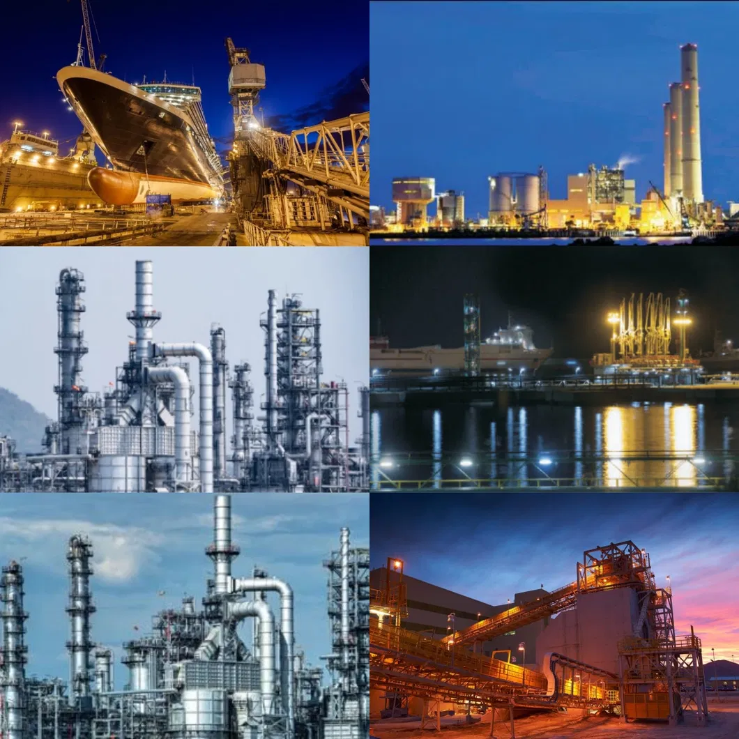 Lámparas de alta bahía industriales a prueba de explosiones LED para la industria del petróleo y gas Iluminación de talleres y fábricas IP66 a prueba de agua