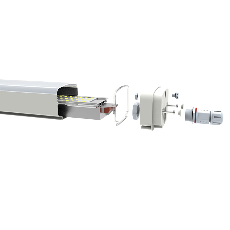 Luz Tri-Proof LED IP65 Impermeable Industrial para Garaje 20W-60W 2FT-5FT