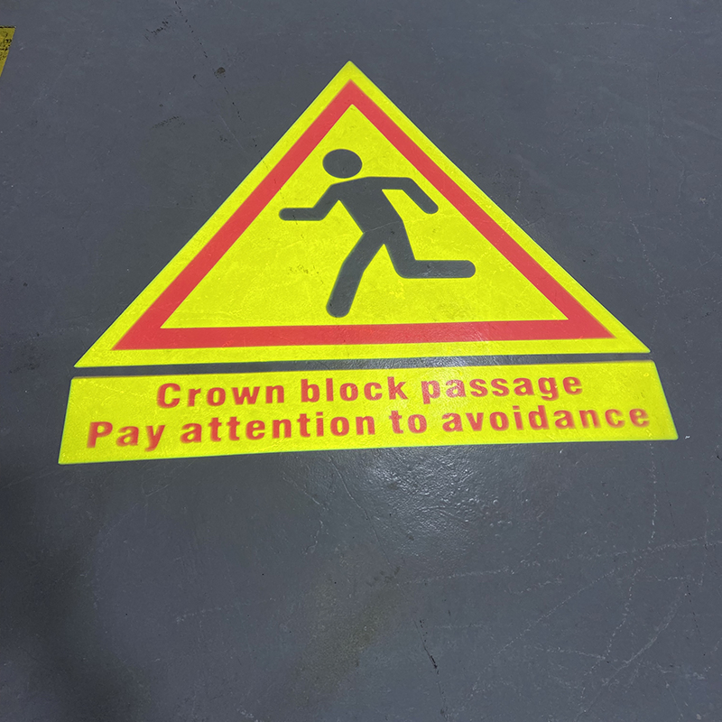 Señales de advertencia de seguridad en la zona de trabajo de la grúa aérea LED 450W Proyector industrial Gobo