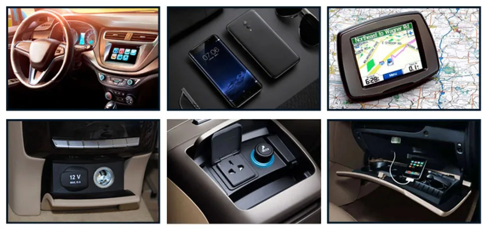 12V 4.2A Panel de Interruptor Rocker con Cargador USB Doble para Coche y Voltímetro LED