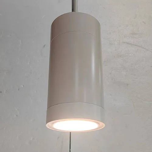 Lámpara colgante cilíndrica de estilo industrial LED, lámparas de araña modernas nórdicas, lámpara colgante inteligente de riel