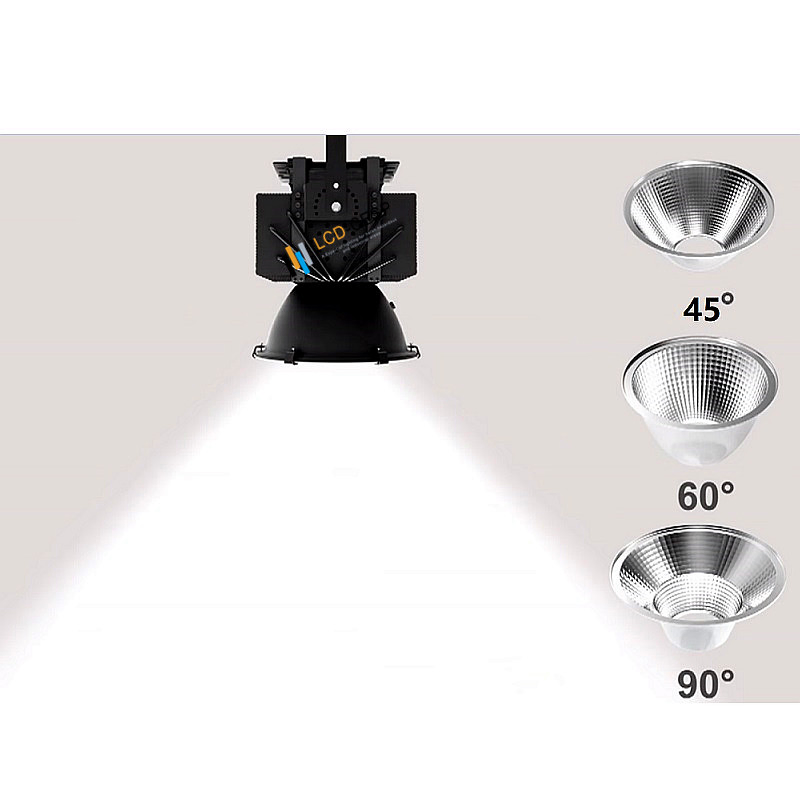 Foco LED de Alta Mastia 500W-1200W 90-305VAC IP67 Ik08 para Estadios, Arenas, Piscinas, Áreas Costeras, Aeropuertos, Clubes de Golf y Iluminación de Torres Industriales