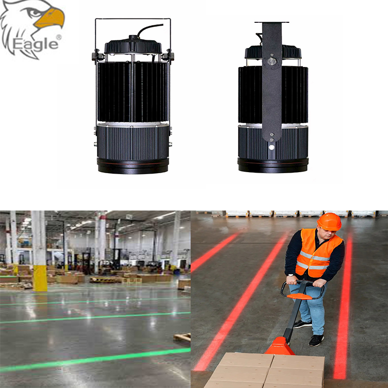 Proyector lineal LED ajustable de haz flexible de línea recta para suelos industriales de alta visibilidad