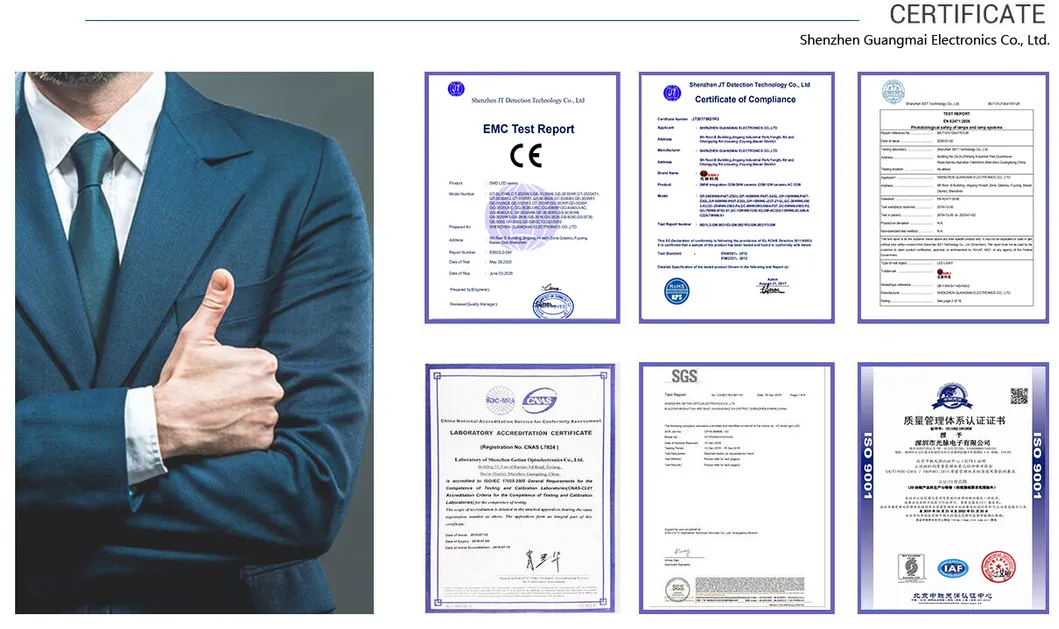Certificaciones del diodo LED