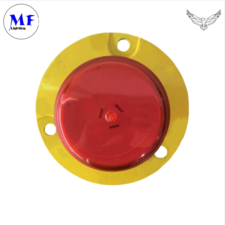 Precio de fábrica IP66 AC110-240V Faro de advertencia LED rojo para aeronaves, luz de obstáculo aeronáutica para edificios altos, chimeneas industriales, torres de enfriamiento